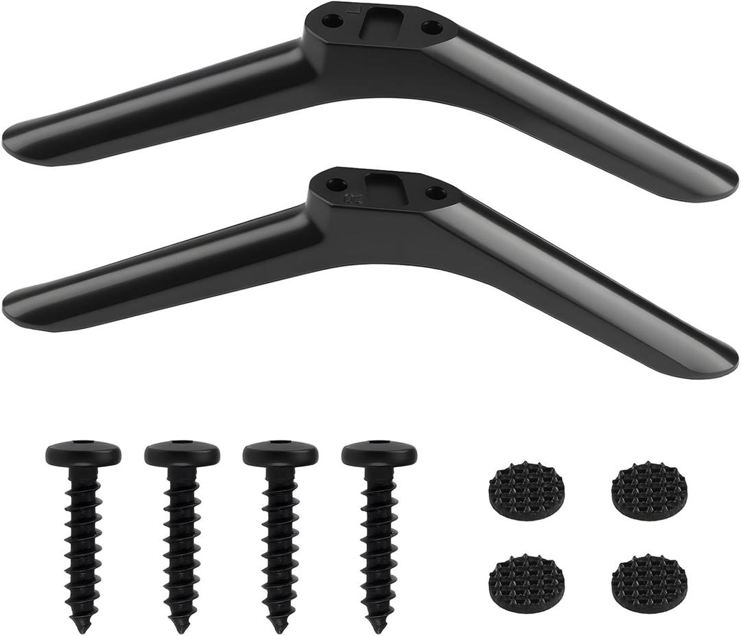 1 Pair Universal TV Stand Legs for Samsung TV, Base Stand Legs Replacement with Screws, for TV Feet Replacement Users, Home/Office TV Setups (32Inch)