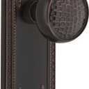 Nostalgic Warehouse Meadows Plate Single Dummy Craftsman Door Knob in Timeless Bronze