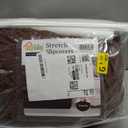 Easy-Going Stretch Oversized Sofa Slipcover 1-Piece Sofa Cover Furniture Protector Couch Soft with Elastic Bottom for Kids, Polyester Spandex Jacquard Fabric Small Checks Brown 