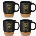 Jingmore 5 Pcs Christian Coffee Mugs Set Pastor Appreciation Day Gifts Religious Bible Verse Ceramic Cups Regalos Cristianos En Español for Church(Tree, Spanish Quote)