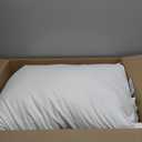 Alanzimo Goose Feathers Down Pillows Queen Size Set of 2, Hotel Collection Fluffy Bed Pillows for Sleeping, 100% Cotton Cover Soft Pillow 20x28 2 Pack (White)