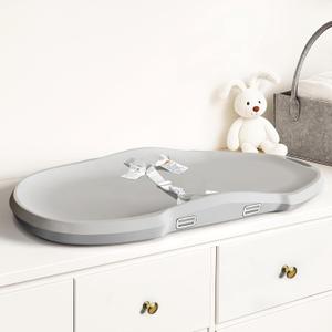 Luxury Little EVA Baby Changing Pad for Dresser, Waterproof and Wipeable, Portable Diaper Changing Pad Cover Ideal for Nursery Table