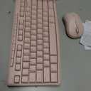 Logitech MK270 Wireless Keyboard and Mouse Combo for Windows, 2.4 GHz Wireless, Compact Mouse, 8 Multimedia and Shortcut Keys, 2-Year Battery Life, for PC, Laptop - Rose