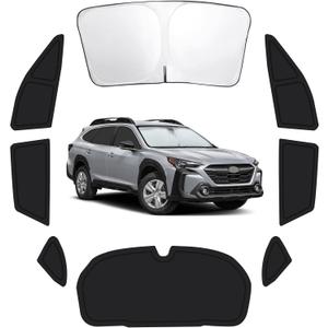8PCS Car Window Shades for Subaru Outback 2020-2025, Window Covers for Outback Windshield Side Rear Windows, Full Set Privacy Protection Car Sunshade Accessories with UV Blocking for Camping Napping