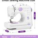 Sewing Machine for Beginners with 12 Built-in Stitches, Mini Sewing Machine with Foot Pedal, High-Low Speeds, Portable and Sewing Enthusiasts (505)