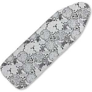 Eiqikayo Ironing Board Cover and Pad, Sewn-in Thick Feltpads, Elastic Edge,13"x43"Scorch & Stain-Resistant Replacement Ironing Board Cover, Fits Standard Ironing Boards, Durability & Easy to Install