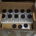 10 Pack 16oz Glass Juice Bottles with Lids - Reusable Juicing Bottles Glass Drinking Jars Containers with Airtight Lids & Cleaning Brush - Perfect for Juicing,Milk,Kombucha, and Storage