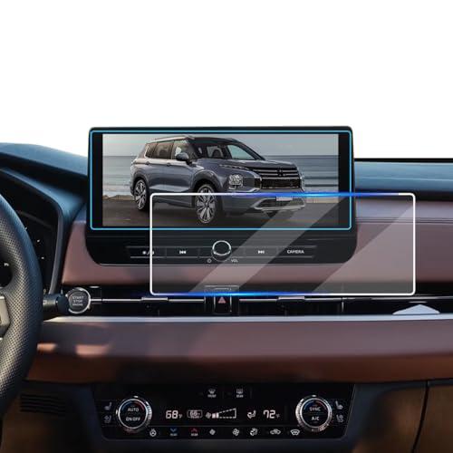 KOOGEN Tempered Glass Screen Protector for Mitsubishi Outlander 2025 2026,Infotainment Navigation Screen Film Compatible With Outlander ES SE SEL PLATINUM Accessories - 12.3 inch
