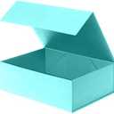 Pack of 3, Rsgift Green Gift Box,7.8x7x3.1 Inches Gift Box with Lid,Groomsmen Graduation Decorative Boxes Birthday Presents Boxes