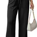 GRECERELLE Sweatpants Women Wide Leg High Waisted Baggy Pants Drawstring Workout Active Joggers Lounge Pants (Small, Black)