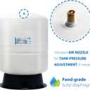 iSpring T11M 11 Gallon Pre-Pressurized Water Storage Reverse Osmosis Systems ro Tank, White