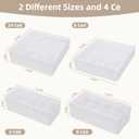 Drawer Organizer Clothes for 4 Pack, Dresser Organizer for Baby Clothes, Underwear, Sock- Foldable Closet Organization and Storage Dividers Bins for Nursery, Bedroom (White)