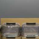 [8-Pack,30 oz]Glass Meal Prep Containers,Glass Food Storage Containers,Airtight lunch Containers with Lids, Microwave, Oven, Freezer and Dishwasher (Gray)