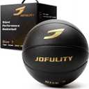 Silent Basketball Size 7, 95% Real Bounce, Airless Indoor Ball, 29.5-Inch, Regulation Weight, PU Foam, Deep Grip Grooves, Quiet Dribbling and Training, No Inflation Needed for Home Practice
