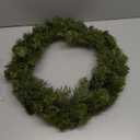 JOYIN 24'' Pre-Lit Christmas Wreath with Warm Lights, Large Lighted Christmas Wreaths for Front Door, Windows, Living Room, Xmas Indoor & Outdoor Holiday Decorations, Battery Operated