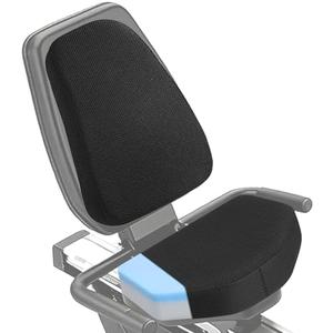 MOLLHAITY Universal Recumbent Bike Seat Cushion Set,Stationary Bike seat, bikeExercise Bike Seat Cushion with Washable Cover,Rowing Machine.(Only 1 Cushion )