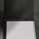 Professional Padfolio Portfolio Binder, Faux Leather Interview Resume Folder, Letter Size A4 Legal Writing Pad Holder, Document Organizer for Business School Office Conference (Black)