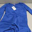 RUMIA Women's Cocktail Dresses 3/4 Sleeve Formal Vintage Wedding Guest Dress (XS-3XL) (Blue, M)