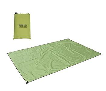 WoneNice 10x10 FT Waterproof Camping Tarp, Lightweight UV Protection Camping Cover for Tents, Beach, Picnics, Car and Adventure, Army Green