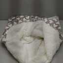 Clysee Self Heating Cat Sleeping Bag Indoor Self Warming Cat Bed Cave Heated Pad Cozy Soft Winter Washable Wrap Pet Snuggle Sack Pouch for Puppy Dog Kitten, 24 x 21 Inch(Cute,Gray)