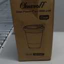 20 oz 100 Pack Clear Plastic Cups with Lids, Sturdy Iced Coffee Cups with Sip Lids, Disposable Food Safe Smoothie Cup for Cold Drinks, Juice, Milkshake