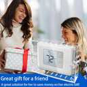 2PCS Large Thermostat Lock Box Cover with Key,Clear Thermostat Cover with Lock Fits Honeywell Thermostat On Wall,AC Lock Box Cover with Key Fits Thermostats 6.5" W x5.0 H or Smaller