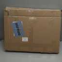 4ft Folding BBQ Table with Wing Plate, Height Adjustable Metal Table with Small Charcoal Grill, Portable Outdoor Table Removable to Two Tables (Bright Black)