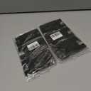 2 x BIAJIYA Card Holder for Back of Phone, Pouch Silicone Wallet Sleeve Pocket Stick-on ID Credit Card for All Smartphones (Black*5)