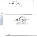 RXBC2011 Advice For The Parents To Be Cards Baby Shower Keepsake Writing Activity Pack Of 100