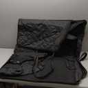 XL Back Seat Cover for Full-Size Trucks/SUVs Rear Split Bench, Heavy Duty 900D Waterproof Non-Slip Car Seat Protector for Messy Pet Dogs & Kids, Easy Clean (Black)