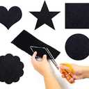 RZJZGZ 5 Piece Adhesive Felt Sheet 8.3X11.8in Felt Fabric Adhesive Sticky Back Felt Sheets for Art and Craft Making (Brown5)