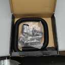 48" Black Stainless Steel Radiator Flexible Coolant Hose Kit With Caps Universal