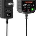 20V Charger Compatible with Black and Decker 20V Max Lithium Battery LBXR20 LBXR2020 Charger Replacement for Battery Charger LCS1620 BDCAC202B for Drill Battery