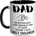 Vanleonet Father Day Gifts from Daughter Son, Birthday Gift for Dads, Dad Gifts for Christmas, Thanksgiving Day, Unique Dad Coffee Mug-11 Ounces