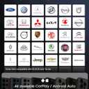 ByteWave 4-in-1 Wireless CarPlay Adapter for Streaming Netflix/YouTube/TikTok/TF Card, 2025 Magic Video AI Box & Android Auto Dongle, Plug & Play, Fits for OEM Wired CarPlay Cars-Silver