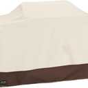 98 Inch Extra Large Grill Cover Kitchen Island Cover Large Island Grill Cover for Outdoor Grill Outdoor Kitchen Cover Heavy Duty Waterproof 98" L x 42" W x 48" H, Beige and Brown