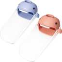 Faucet Extender for Toddlers and Kids, fits Sink spout tub for Kitchen and Bathroom. Promotes Hand Washing, Hygiene Awareness Independence. Cartoon Design w/Universal fits(Blue, Pink, 2PCS)
