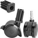 70360 Locking Caster with Insert for Weber Spirit Grill Parts 2009-2012, for Summit Grills Part 2007-2011, for Genesis Grill Parts 2007-2011, 2 Pack for Weber Grill Replacement Wheels