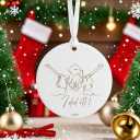 I did it - Graduation Christmas Ornament for Her,Graduation Ceramic Engraved Keepsake Bauble,College Friend Gifts,Class of 2025,Leaving School Gift (C20)