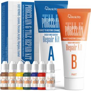 Tile Repair Kit, Ceramic Tile Repair Kit for Chips & Crack (Color Match), Porcelain Tile Chip Repair Kit with Super Strong Adhesion, Floor Tile Crack Repair Filler for Chips, Holes on Ceramic, No.05 Color Match