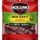 Jack Link's Beef Jerky, Jalapeno Flavorful Meat Snack, Ready to Eat Protein Snack with 10g of Protein and 80 Calories per Serving, Made with 100% Beef, Keto Friendly, 2.85 Oz. (BBD-05/17/2026)