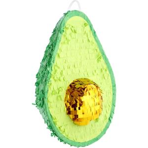 BLUE PANDA Avocado Pinata for Cinco De Mayo Party Decorations, Mexican Fiesta (Small, 15x10.5x6.5 in) - Mini Pinata - Avocado Birthday Decorations