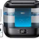 Dreo Humidifiers for Bedroom, Top Fill 4L Smart Cool Mist Humidifier with Oil Diffuser, Cartridge, Nightlight, 32H Runtime, Quiet Ultrasonic Humidifiers for Home, Baby Nursery, Plants, Office, HM311S (ebony)
