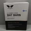 Big Bat Box - Big Bat Barn 3 Chamber, Compact Bat House for Outside - Artificial Roost Kit for Wall-Mount - Bat Houses for Backyards