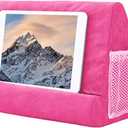 Pillow Foam Laptop Tablet Lapdesk Multifunction Tablet Stand Holder Stand Lap Rest Cushion for Ipad with Bag (Pink)