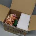 Hollyone Hydrangea Fall Flowers Artificial for Decoration with Glass Vase Black Silk Faux Flowers Arrangements in Vase with Faux Water Fake Floral Bouquet Table Centerpiece Halloween Home Decor