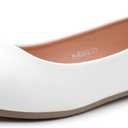 Herstyle Pointed Toe Flats for Women  Slip-On Dressy Ballet Flats with Memory Foam | Lightweight Comfortable Business Casual Shoes for Work, Travel & Daily Wear (11, White)