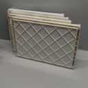 CTSNSLH 4 Tier Plastic Storage Bins and Boxes Organizer - Stackable with Lids for Bedroom, Living Room, Office - Foldable Containers (White)