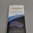 Lacasa Solar Step Lights, 4-Pack 50LM 3000K Warm White LED Solar Deck Lights, Outdoor Solar Powered Step Lights, IP68 Waterproof for Garden Stairs Ground Driveway Pathway