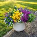 CLEANGOR 28 Bundles Artificial Flowers for Outdoors, UV Resistant Artificial Outdoor Plants, Faux Plants for Spring Summer Garden, Porch, Window Box, Hanging Planters, Home Wedding Farmhouse 